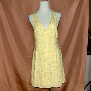 Stella Dallas Yellow Flower Mini Dress